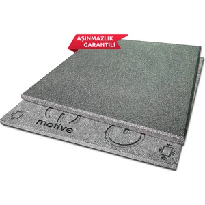 Motive Rubber Soğuk Pres Majör Space Grey 100X100 cm 2 cm Profesyonel Aşınmazlık Garantili Soğuk Pres Kauçuk Zemin 1 Adet