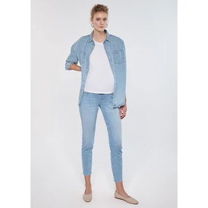Kadın Vanessa Açık Mavi Eskitilmiş Jean Pantolon 1043284482
