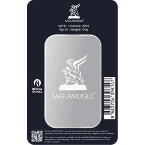 100 Gram Külçe Gümüş