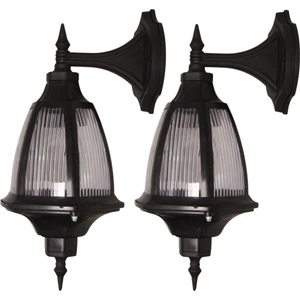 Net Sepet İç Mekan Dış Mekan Teras Duvar Kapı Girişi Duvar Aplik Siyah 2 Adet