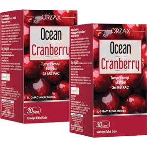 Ocean Orzax Ocean Cranberry Turna Yemişi Ekstresi 36  mg Pac 30 Kapsül 2 Adet