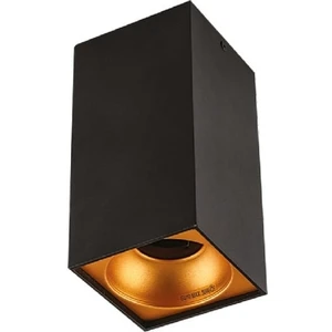 Bergama Sıva Üstü Armatür Boş Kasa Siyah Gold GU10 Duy CT-5417 (Ampul Hariç)