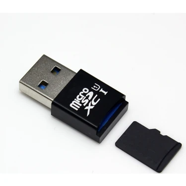 Teenspirit Mını 5gbps Süper Hızlı USB 3.0 Micro Sd/Sdxc Tf Kart Okuyucu Adaptörü (Yurt