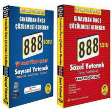 Tasarı Eğitim Yayınları Dgs-Kpss-Ales 888 Sayısal Soru + 888 Sözel Soru Tekrar Seti-Tasarı