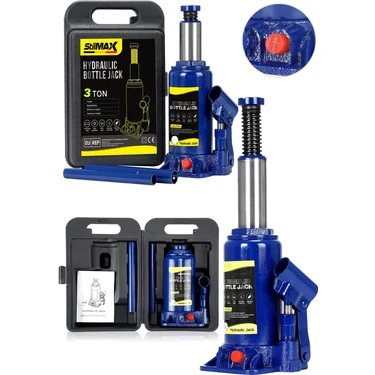 Stilmax Germany 3 Ton Kapasiteli Araba Krikosu 2 Yıl Garantili 37.2cm Max Yükseklik Çantalı