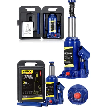 Stilmax Germany Çelik Şase 5 Ton Kapasiteli Araç Krikosu 2 Yıl Garantili 41 cm Max Yükseklik