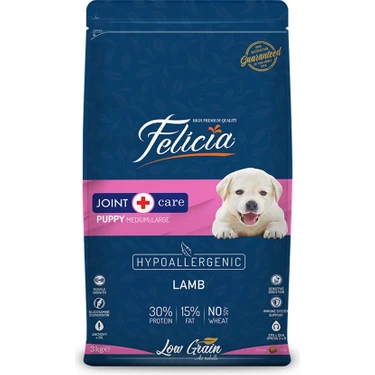 Felicia 3 kg Yavru Kuzulu M/large Az Tahıllı Breed Hypoallergenic Köpek
