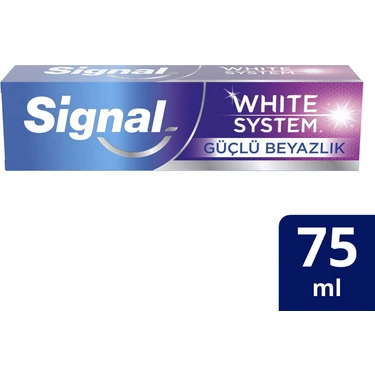 Signal White System Diş Macunu Güçlü Beyazlık Güçlü Diş Minesi 75