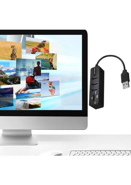 Maikou USB Ayırıcı Yüksek Hızlı USB 3.0 Hub Güvenlik Dijital Kart Tf Okuyucu (Yurt Dışından) fırsatları