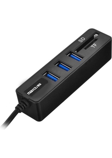 Maikou USB Ayırıcı Yüksek Hızlı USB 3.0 Hub Güvenlik Dijital Kart Tf Okuyucu (Yurt Dışından) indirimleri