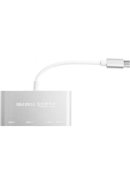 Combo T - 693 USB 3.1 Tip C - Sd Micro Sd Tf Kart Okuyucu USB 2.0 USB 3.0 Otg Şarj Adaptörü - Altın (Altın) (Yurt Dışından)