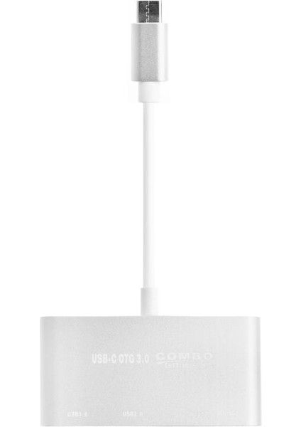 Combo T - 693 USB 3.1 Tip C - Sd Micro Sd Tf Kart Okuyucu USB 2.0 USB 3.0 Otg Şarj Adaptörü - Altın (Altın) (Yurt Dışından)