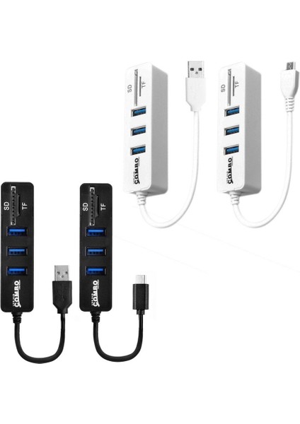 Lala USB Hub Combo 3 Bağlantı Noktalı Yüksek Hızlı 2.0 Ayırıcı 2'si 1 Arada Sd/Tf Kart Okuyucu (Yurt Dışından) indirimleri