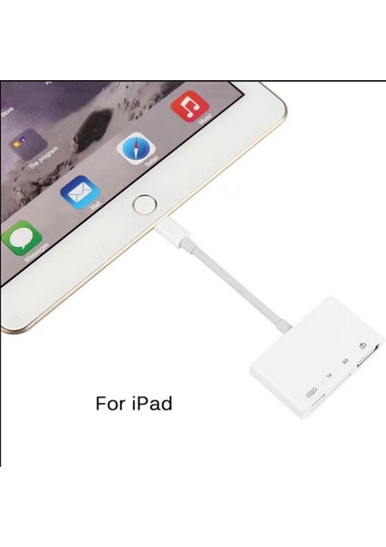 4'ü 1 Arada Lightning - USB Kamera Adaptörü Sd/Tf Kart Okuyucu USB 3.0 Otg Kablosu Malzeme: Plastik (Yurt Dışından) indirimleri