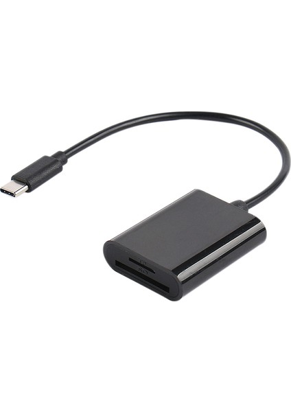 USB Tip C Kart Okuyucu, USB 3.0 2'si 1 Arada Kart Okuyucu Çalışma Sd Kartı / Mikro Sd Kart / MacBook Pro İçin Tf Kartı Samsung Galaxy S9 S8 Not 9/8 Lg G5 (Yurt Dışından)