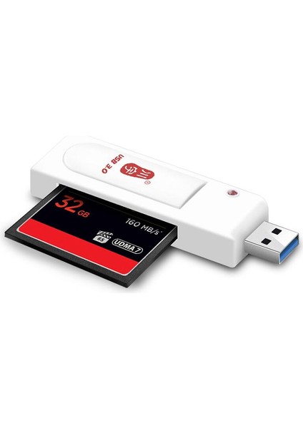 Kawau C301 USB 3.0 Yüksek Hızlı Compactflash Cf Kart Okuyucu Desteği 256GB (Yurt Dışından)