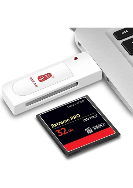 Kawau C301 USB 3.0 Yüksek Hızlı Compactflash Cf Kart Okuyucu Desteği 256GB (Yurt Dışından)