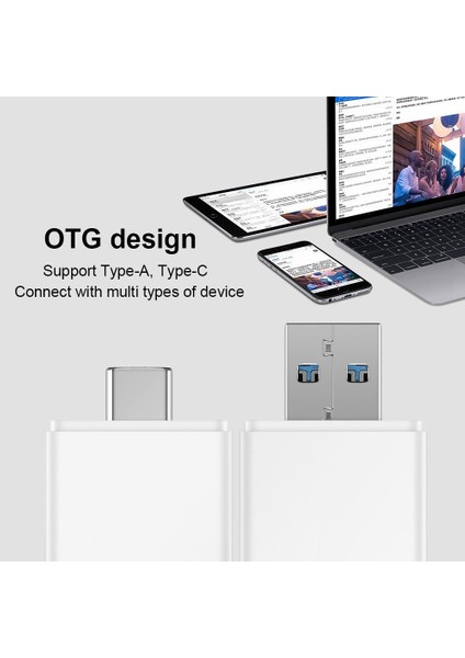 2'si 1 Arada USB 3.1 100MB/S Micro Sd ve Nm Hafıza Kartı Okuyucu Huawei Mate Serisi İçin Otg Type - A/c (Yurt Dışından)