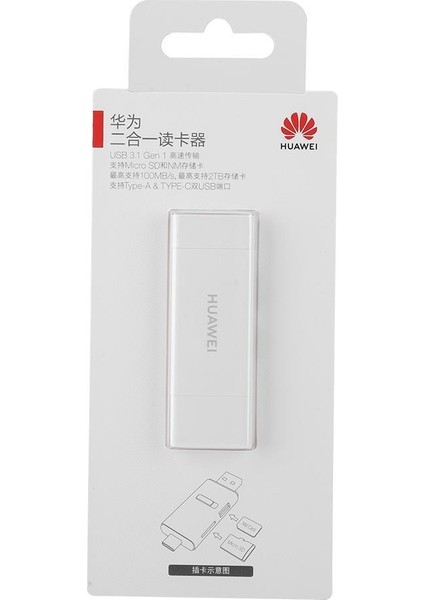 2'si 1 Arada USB 3.1 100MB/S Micro Sd ve Nm Hafıza Kartı Okuyucu Huawei Mate Serisi İçin Otg Type - A/c (Yurt Dışından) modelleri