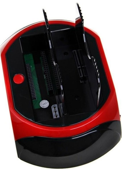 Çift Ide Sata Otb Hepsi Bir Arada USB 2.0 HDD Yerleştirme Istasyonu Hub Kart Okuyucu (Yurt Dışından)