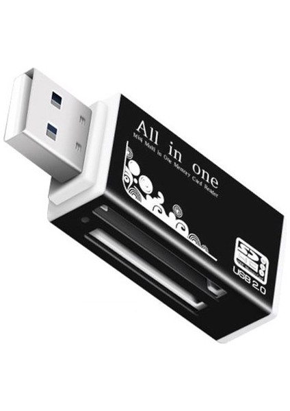 Te Çoklu Bellek Evrensel Kare Şekilli USB Kart Okuyucu Tf Micro Sd Mmc Sdhc İçin (Yurt Dışından)