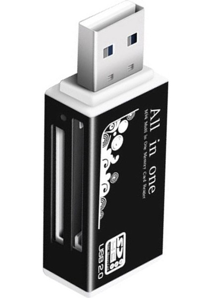Te Çoklu Bellek Evrensel Kare Şekilli USB Kart Okuyucu Tf Micro Sd Mmc Sdhc İçin (Yurt Dışından)