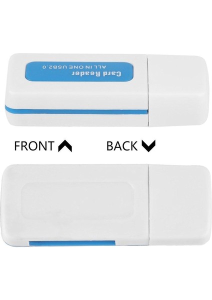 Tf T - Flash M2 İçin Taşınabilir USB 2.0 4'ü 1 Arada Bellek Çoklu Kart Okuyucu (Yurt Dışından)