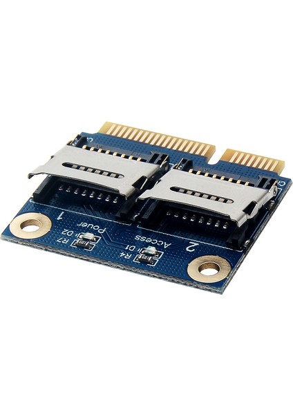 Çift Mikro Sd Tf Mini Pcı Express Hafıza Kartı Okuyucu Adaptörü Dizüstü Bilgisayar İçin Dönüştürücü Kartı (Yurt Dışından)