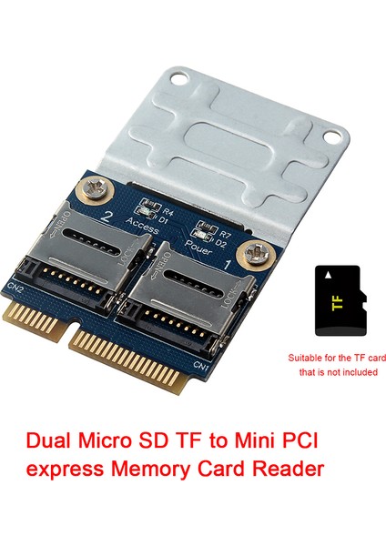 Çift Mikro Sd Tf Mini Pcı Express Hafıza Kartı Okuyucu Adaptörü Dizüstü Bilgisayar İçin Dönüştürücü Kartı (Yurt Dışından) fırsatları