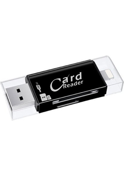 Te 2'si 1 Arada USB 3.0 Otg Kart Okuyucu Çok Işlevli Güvenli Dijital Kart Tf Kart Okuyucu (Yurt Dışından)