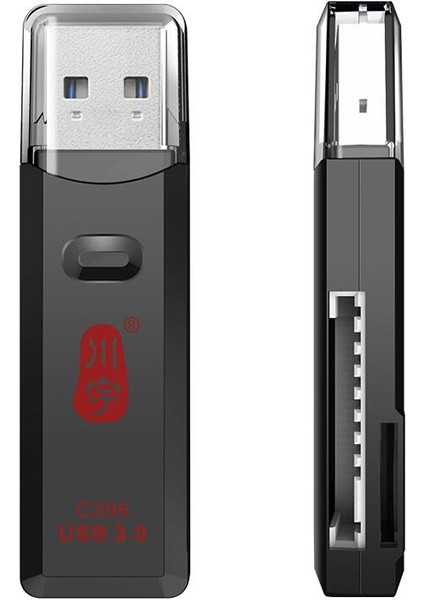 Kawau C396 Duo USB 3.0 Sd Tf Mikro Sd Kart Okuyucu Desteği Eşzamanlı Okuma (Yurt Dışından)