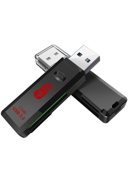 Kawau C396 Duo USB 3.0 Sd Tf Mikro Sd Kart Okuyucu Desteği Eşzamanlı Okuma (Yurt Dışından)