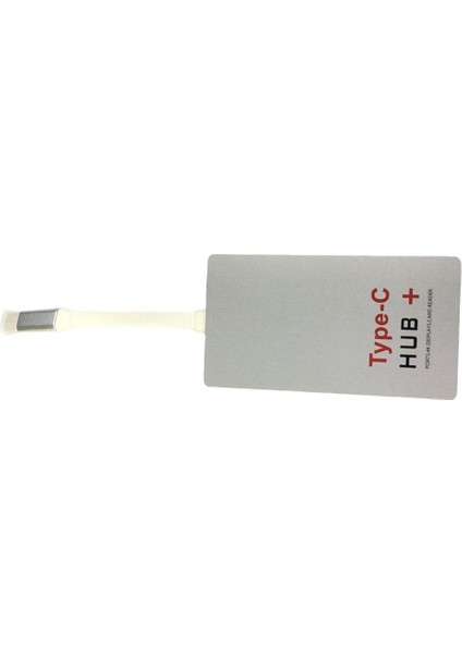 Ef 4'ü 1 Arada USB - C Hub + USB 3.0 Type - C Type - C Kart Okuyucu 4K HDMI Dönüştürücü (Yurt Dışından)