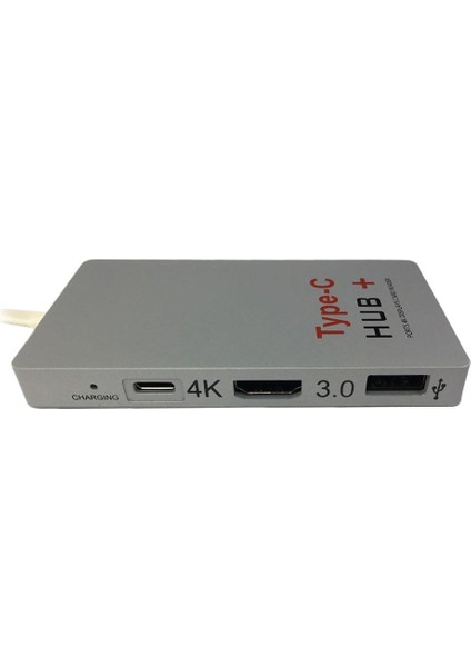 Ef 4'ü 1 Arada USB - C Hub + USB 3.0 Type - C Type - C Kart Okuyucu 4K HDMI Dönüştürücü (Yurt Dışından)