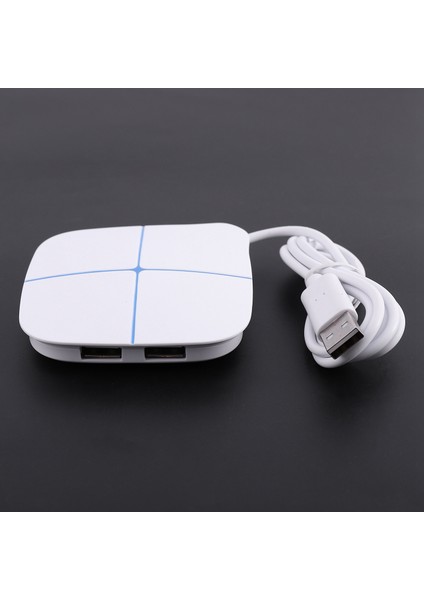 USB Çok Işlevli Hub Genişletici, Yüksek Hızlı Genişletme Tf ve Sd Kart Yuvaları ile USB 6'sı 1 Arada Renkli Işıklı Hub (Yurt Dışından)