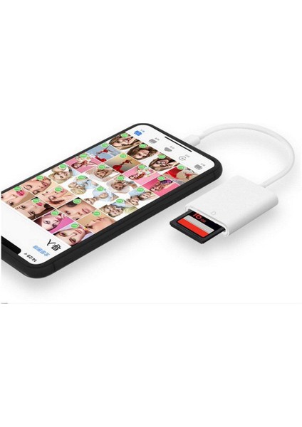 Iphone7 Iphone8 x İçin Ipad Lightning Sd Kart Okuyucu Desteği IOS12 Adaptörü (Yurt Dışından)