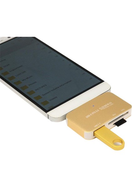 USB 3.0 ve Mikro USB 2'si 1 Arada Arayüz Güvenliği Dijital Hafıza Kartı Okuyucu (Yurt Dışından) fırsatları