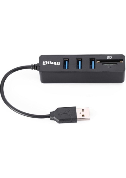 Ef USB 2.0 Hub Konektörü, Tf Kart Bağlantı Noktalarını Destekler Adaptör Genişletici Okuyucu (Yurt Dışından) fırsatları