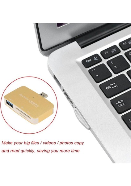 USB 3.0 ve Mikro USB 2'si 1 Arada Arayüz Güvenliği Dijital Hafıza Kartı Okuyucu (Yurt Dışından) fiyatları
