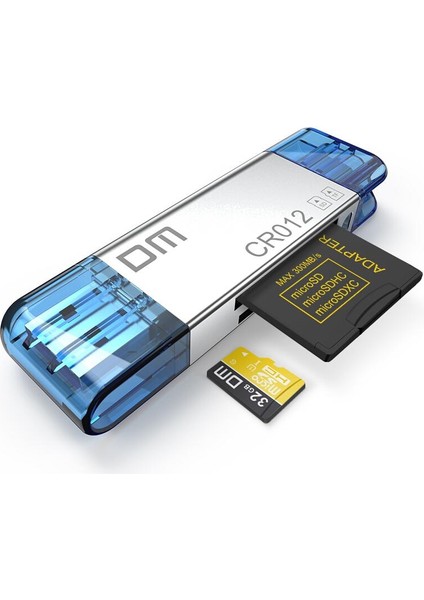 Dm CR012 2'si 1 Arada Tip - C USB 3.0 - Sd Tf Mikro Sd Otg Kart Okuyucu, Masaüstü Bilgisayar Bilgisayar Telefonları İçin (Yurt Dışından)