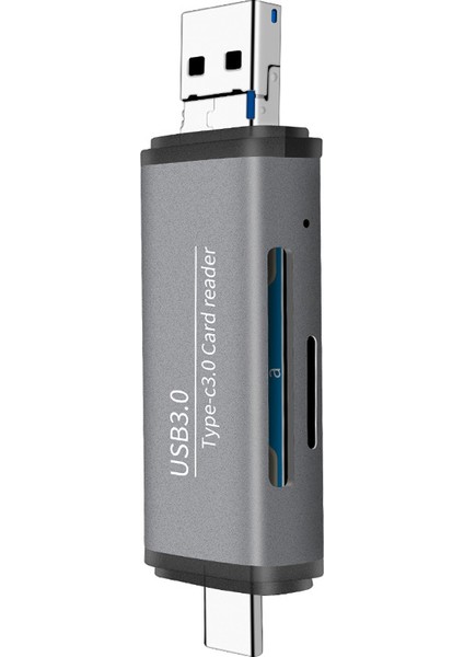 Taşınabilir Otg Çok Fonksiyonlu Kart Okuyucu Micro - USB 3.0 Type - C Tf Sd Kart Adaptörü (Yurt Dışından)