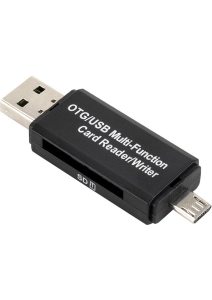 Çok Işlevli Otg Hafıza Kartı Okuyucu Mikro Sd/sd Kart//usb USB Telefon Kartı Okuyucu Tf Yüksek Hızlı 2.0 (Yurt Dışından) modelleri