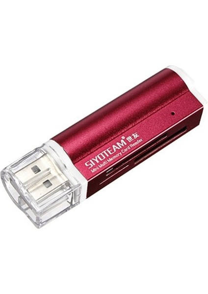 Adet Taşınabilir USB 2.0 Hepsi Bir Arada Mikro Sd M2 Tf Mmc Sdhc Ms Hafıza Kartı Okuyucu Yeni - Kırmızı (Yurt Dışından)