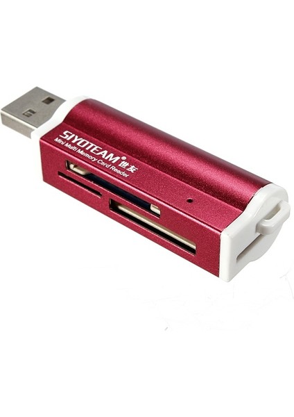 Adet Taşınabilir USB 2.0 Hepsi Bir Arada Mikro Sd M2 Tf Mmc Sdhc Ms Hafıza Kartı Okuyucu Yeni - Kırmızı (Yurt Dışından) fırsatları