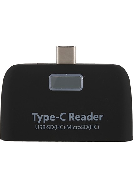 4'ü 1 Arada Otg/tf/sd Akıllı Kart Okuyucu Adaptörü, Telefon İçin Mikro USB Şarj Bağlantı Noktalı, Siyah (Yurt Dışından)