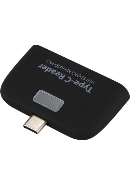 4'ü 1 Arada Otg/tf/sd Akıllı Kart Okuyucu Adaptörü, Telefon İçin Mikro USB Şarj Bağlantı Noktalı, Siyah (Yurt Dışından)