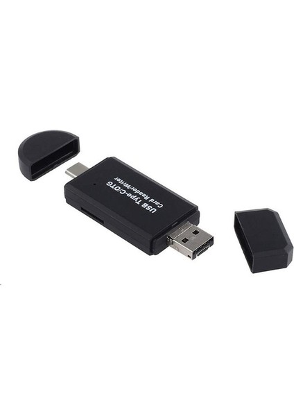 Android Cihazlar İçin 3'ü 1 Arada Kart Okuyucu Çok Işlevli Kart Okuyucu USB 2.0 Cep Telefonu Otg Kart Okuyucu Yüksek Hızlı Dönüştürücü (Yurt Dışından)