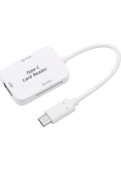 Otg USB 3.1 Tip C - USB 2.0 Hub Micro - Sd Tf Kart Adaptörü Okuyucu Combo Splitter (Yurt Dışından)