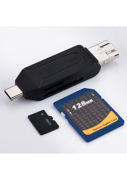 Mini 5'i 1 Arada Kart Okuyucu Çok Işlevli Type - C USB C/usb A/micro - USB Tf/otg USB 2.0, Samsung Macbook İçin (Yurt Dışından)