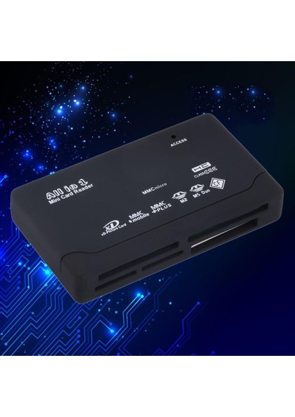Xd Mmc Ms Cf Tf Mini M2 İçin Sıcak Siyah Harici USB 2.0 Çoklu Kart Okuyucu (Yurt Dışından)